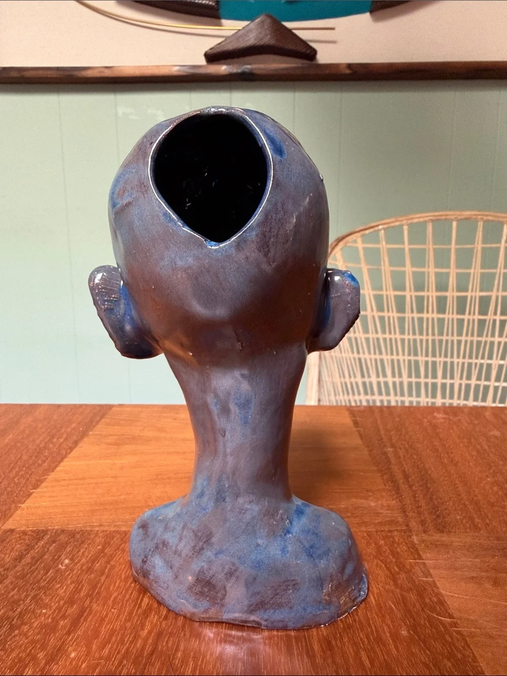 Haven Cove Customs - Haunted Mansion Beheaded Zombie Tiki Mug - Light Blue Gloss